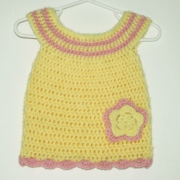 Jelyfishcrochet Other - Adorable Easter Baby Dress 3-6 mo
